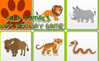 Kids Memory Wild Animals game cover