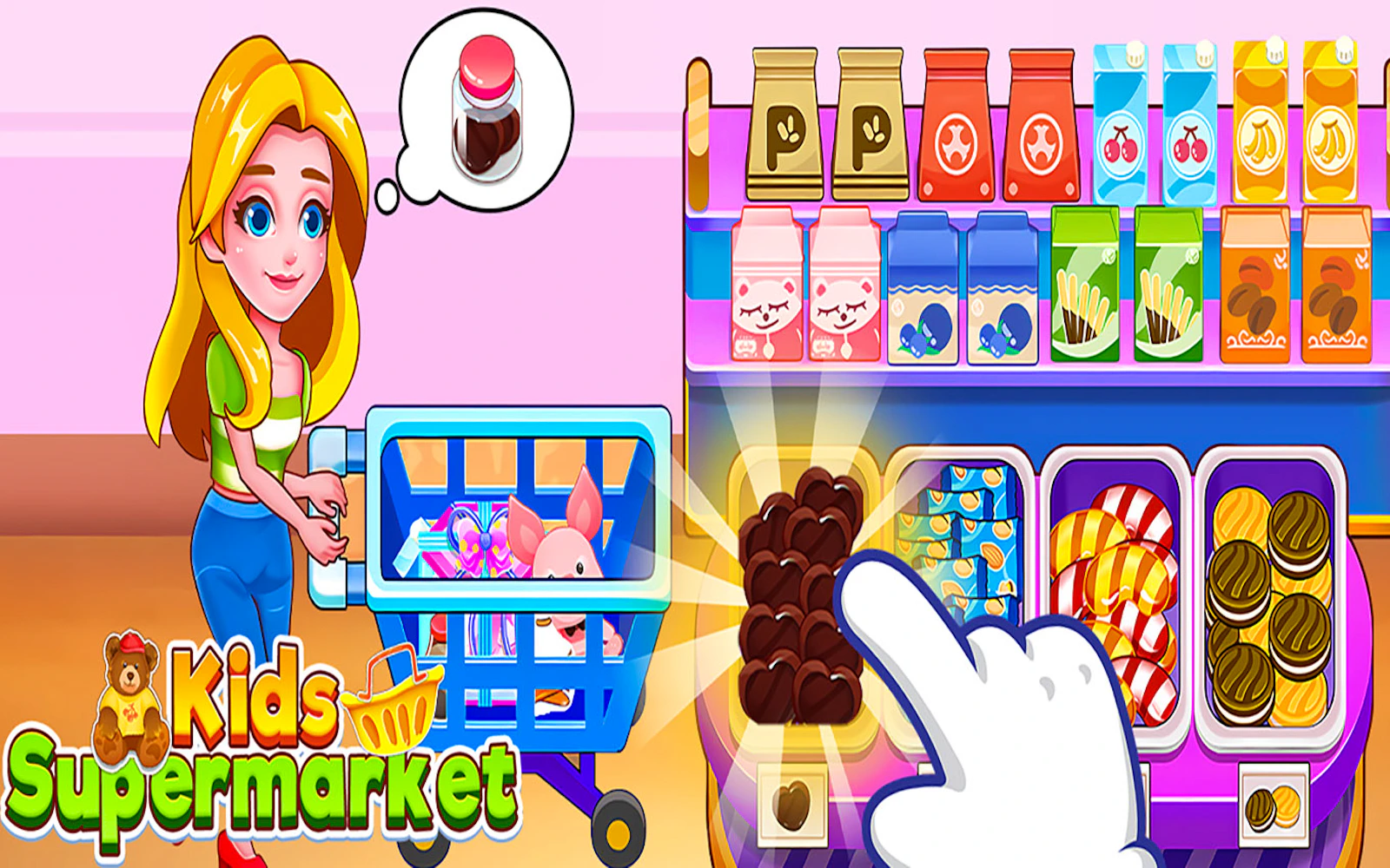 Kids Supermarket — free online simulation game on Glaze Games