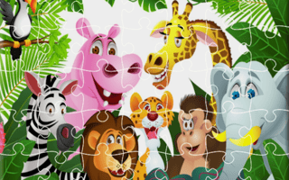 King Of Jungle Jigsaw game cover