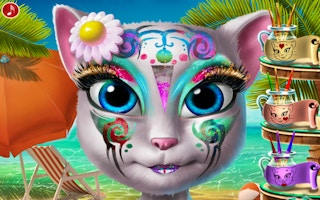 Kitty Beach Makeup game cover