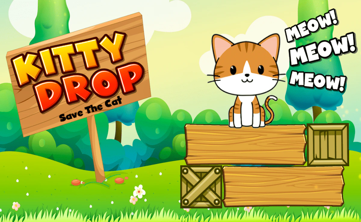 Play Kitty Drop — free online Animal game