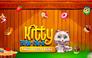 Kitty Take Care New Born Baby game cover