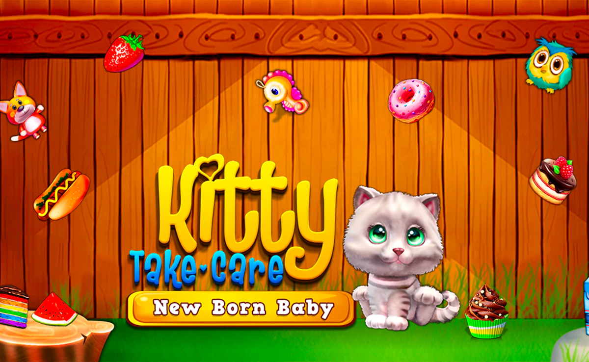 Play Kitty Take Care New Born Baby — free online Kids game