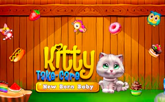 Kitty Take Care New Born Baby