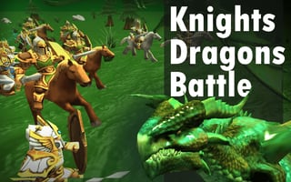 Empty Knights Vs Dragons Battle Simulator game cover