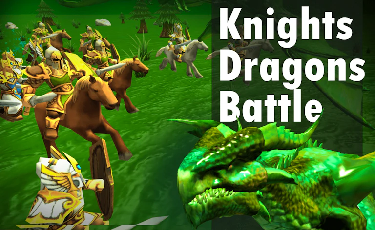 Knights vs Dragons Battle Simulator game preview