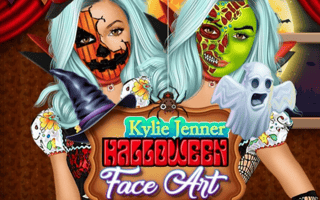 Kylie Jenner Halloween Face Art