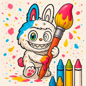 Labubu Doll Coloring Book for Kids Thumbnail