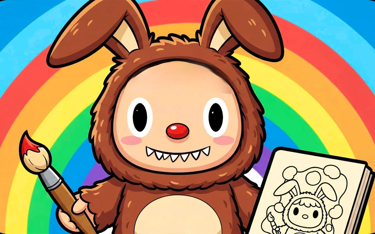 Play Labubu Coloring Pages — free online Coloring game