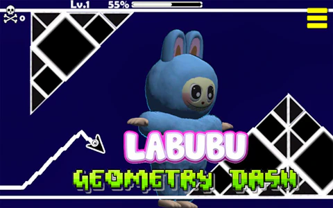 Labubu Geometry Dash game artwork