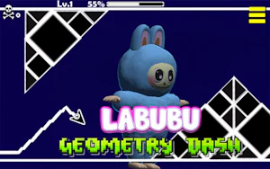 Labubu Geometry Dash Thumbnail