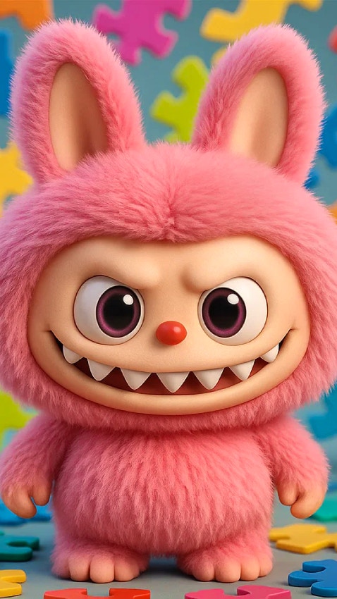 Labubu Girls Jigsaw Puzzle for Kids