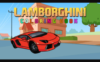 Lamborghini Coloring Book game cover