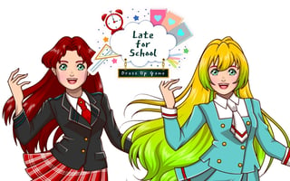 Late For School Dress Up Game game cover