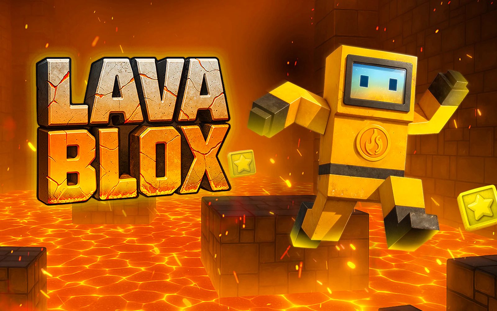 Lava Blox — free online stickman game on Glaze Games