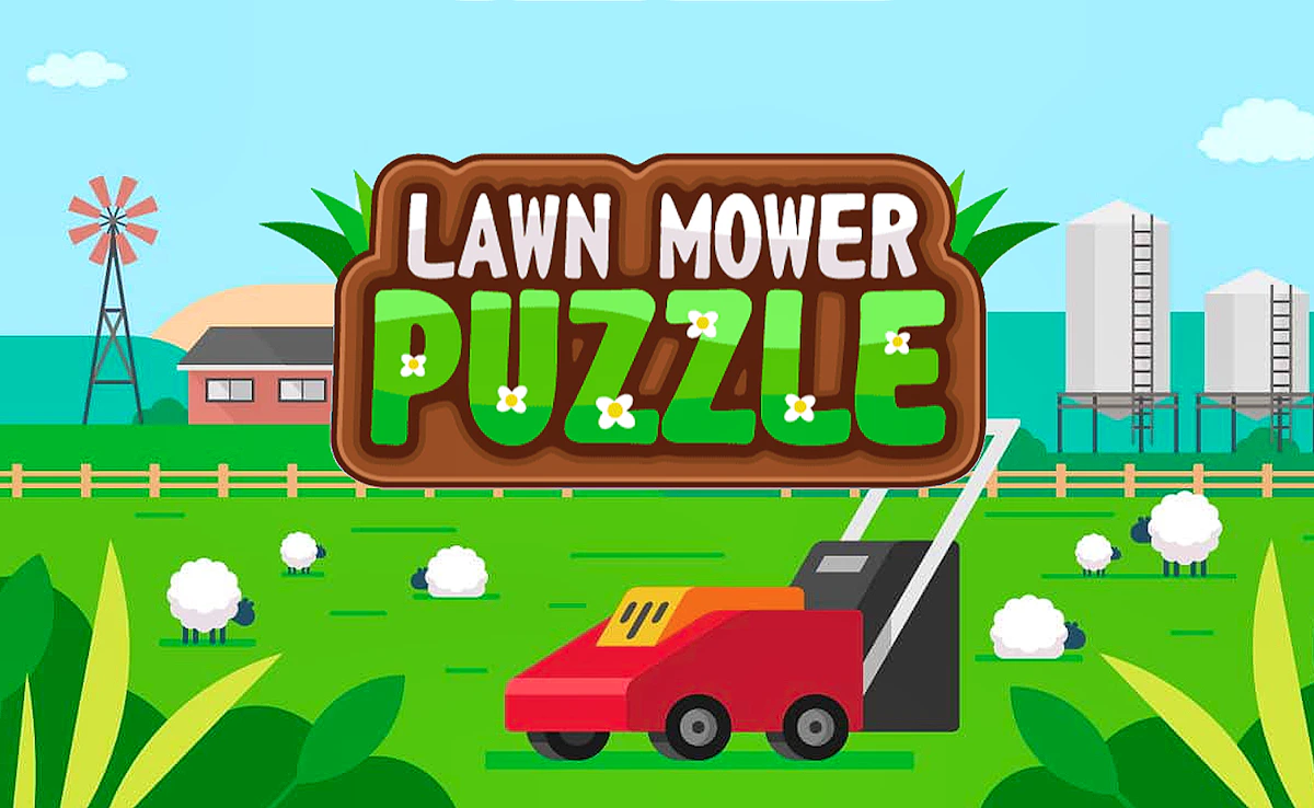 Play Lawn Mower Puzzle — free online Kids game
