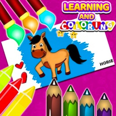 Learning and Coloring For Kids By Gamepix