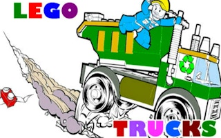 Lego Trucks Coloring game cover