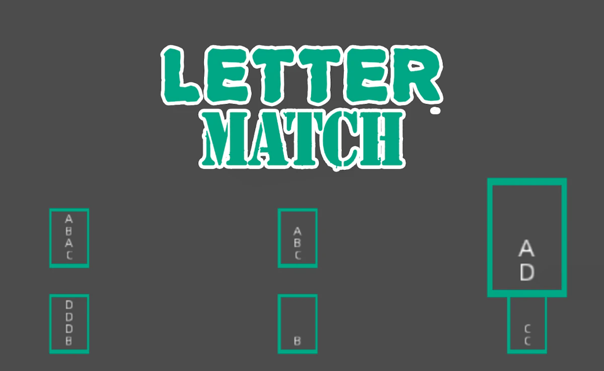 Play Letter Match — free online Match 3 game