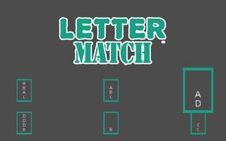 Letter Match game cover