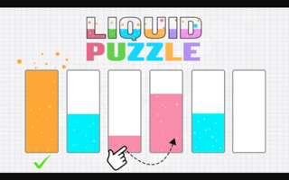 Liquid puzzle: sort the colors