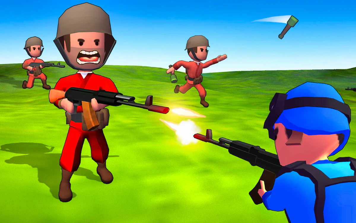 Play Little Commander - Red vs Blue — free online Idle game