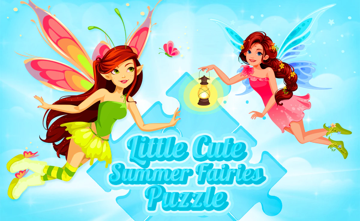 Play Little Cute Summer Fairies Puzzle — free online Kids game