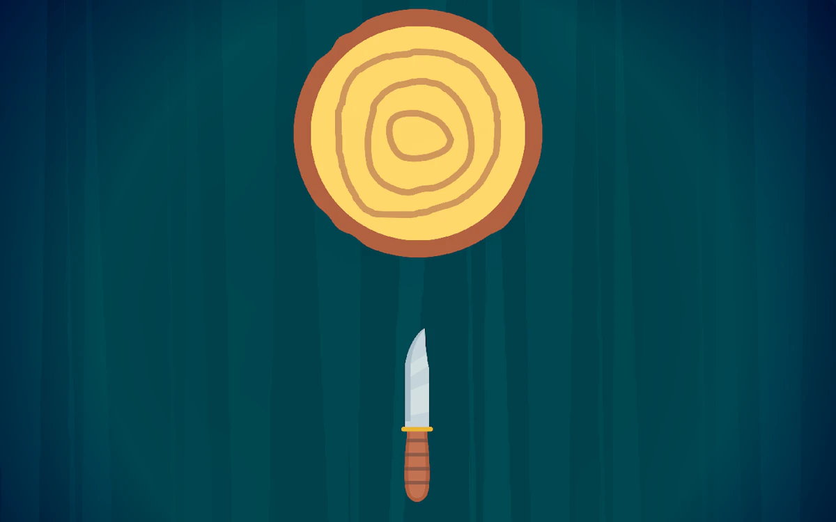 Play Log and Knife 2D — free online Tap game