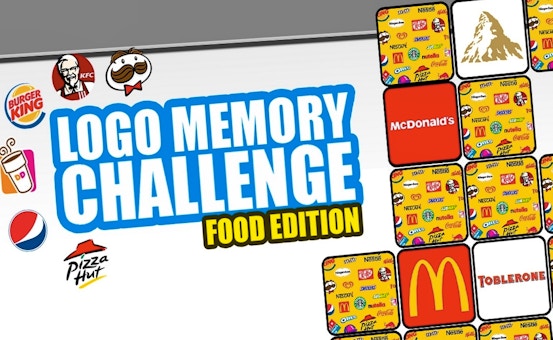 Logo Memory Challenge: Food Edition 🕹️ Play Now on GamePix