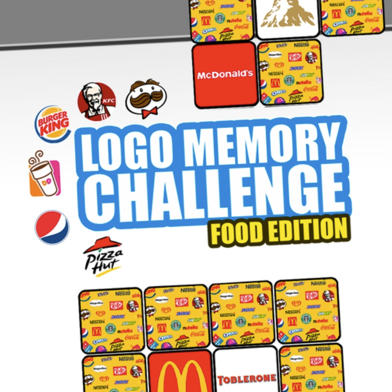 Logo Memory - Jogo de memória com marcas de alimentos em Jogos na Internet