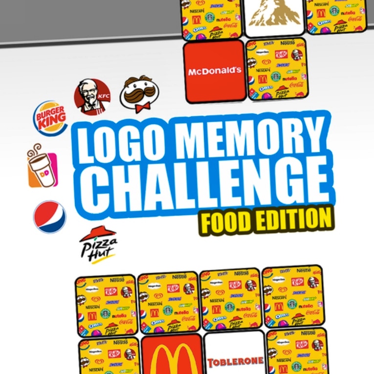 Logo Memory - Jogo de memória com marcas de alimentos em Jogos na Internet