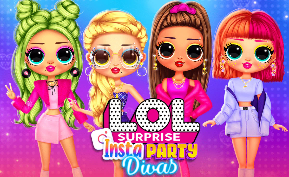 Play LOL Surprise Insta Party Divas — free online Kids game