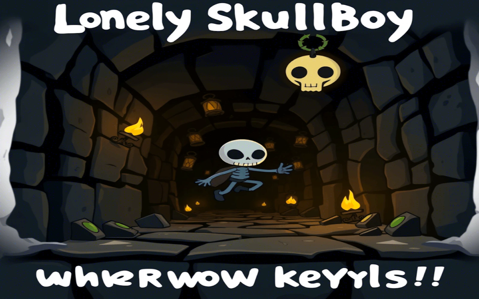 Lonely Skullboy — free online arcade game on Glaze Games