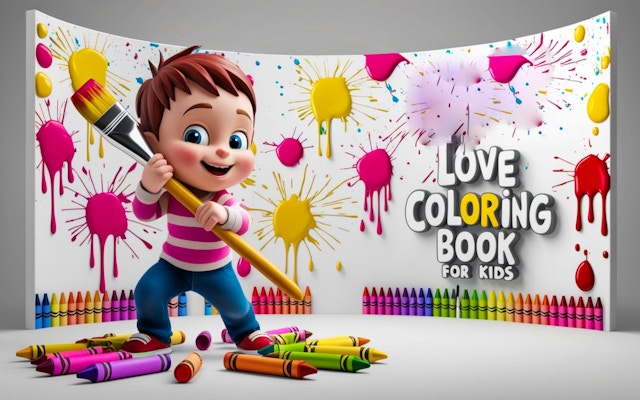 Love Coloring Book For Kids