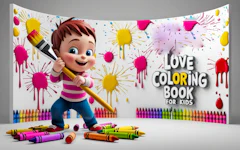Love Coloring Book for Kids