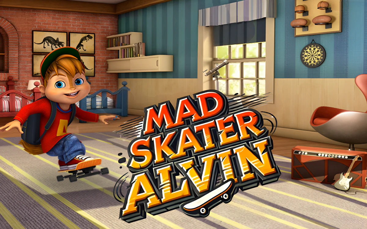 Play Mad Skater Alvin — free online Skateboard game