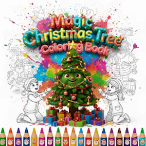 Magic Christmas Tree Coloring Book Thumbnail