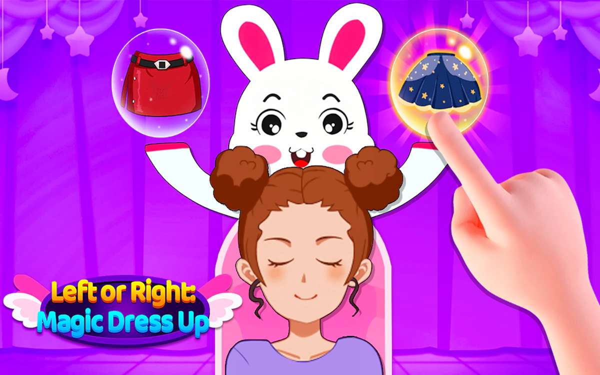 Play Left or Right: Magic Dress Up — free online Games For Girls game