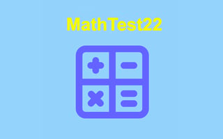 Mathtest22 game cover