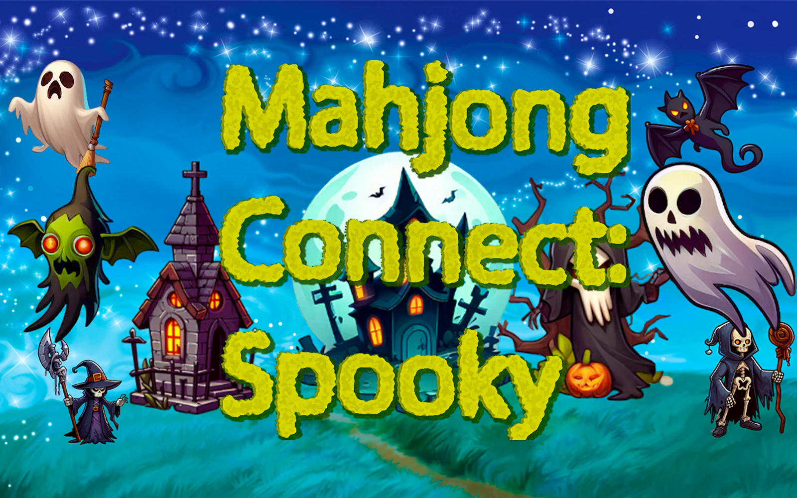 Mahjong Connect Spooky — free online horror game on Glaze Games