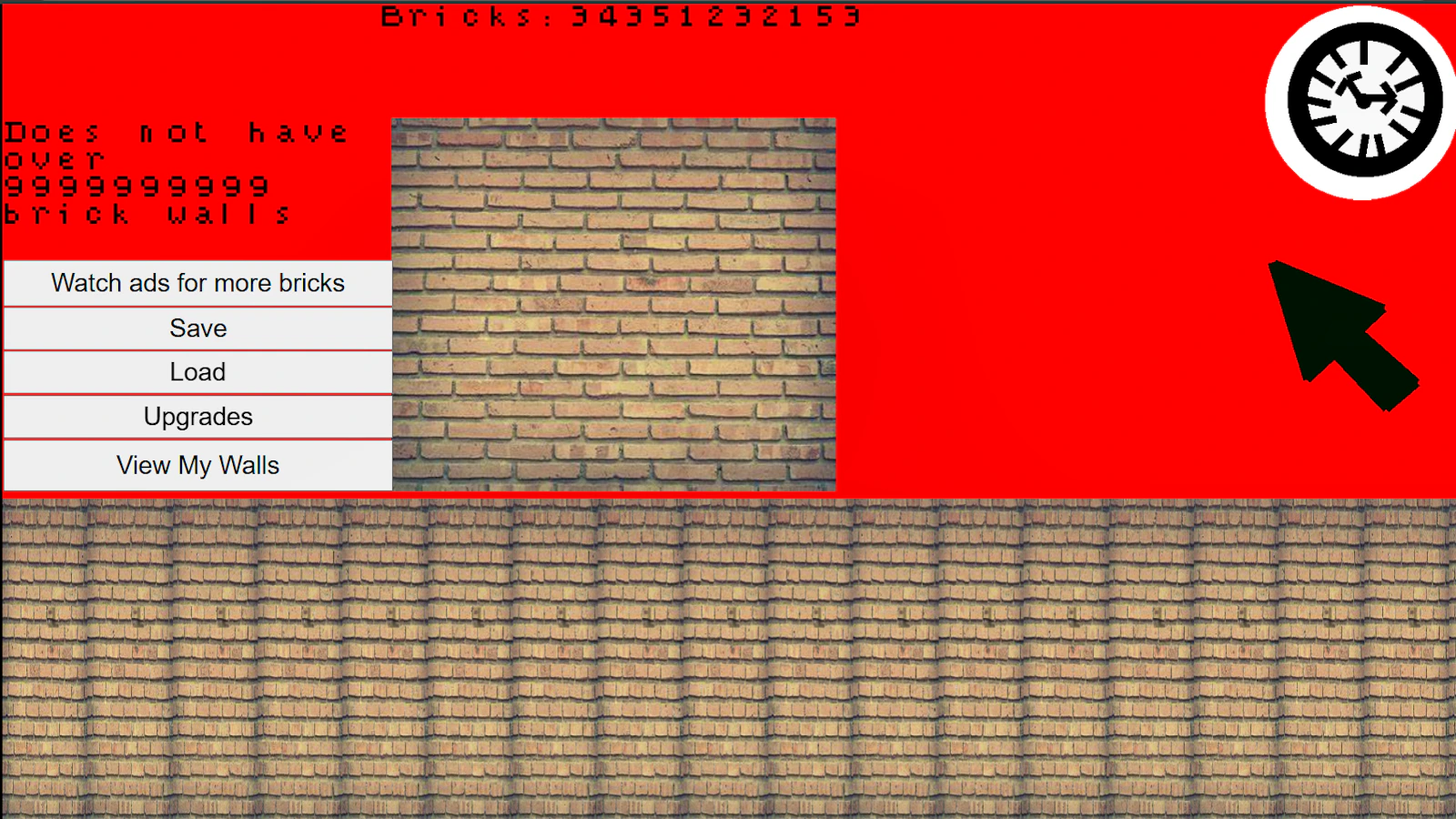 Make a Wall — free online clicker game on Glaze Games