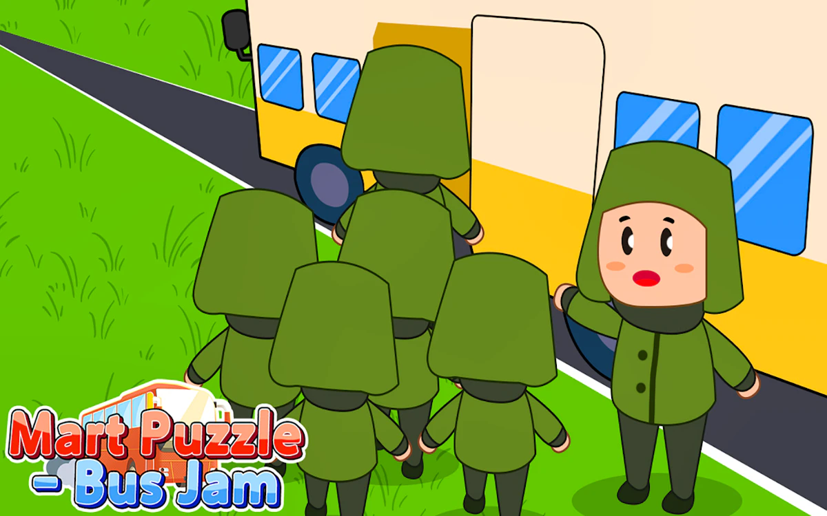 Play Mart Puzzle Bus Jam — free online Puzzle game