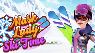 Mask Lady Ski Time