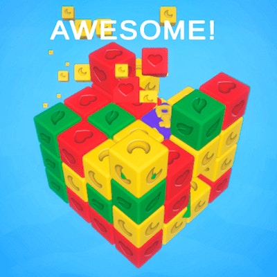 Match Away 3D Cube By Gamepix