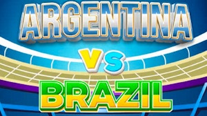 Image for Match Football Brazil or Argentina