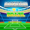 Match Football Brazil or Argentina banner