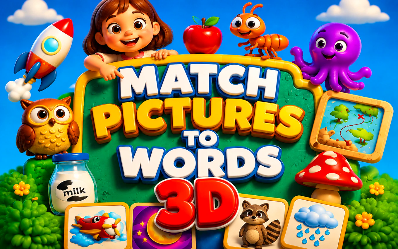 Match Pictures to Words 3D
