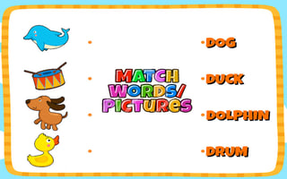 Match Pictures To Words game cover