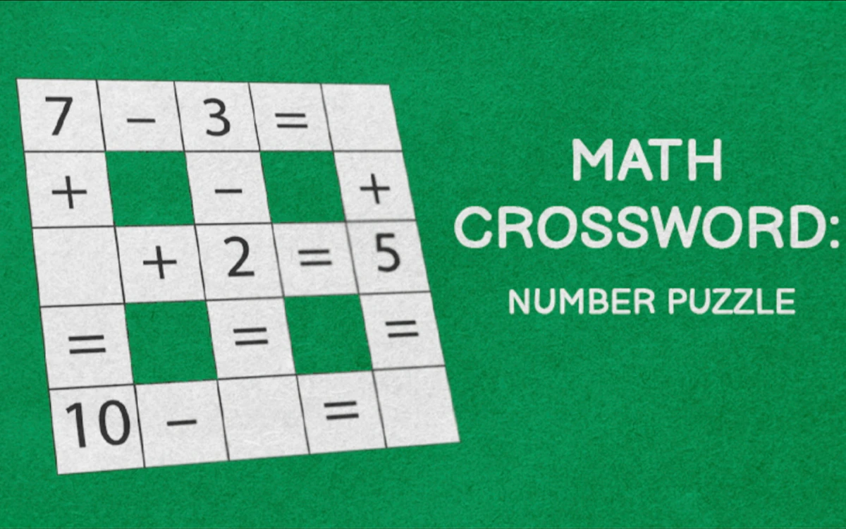 Math Crossword Number Puzzle 🕹️ Play Now on GamePix