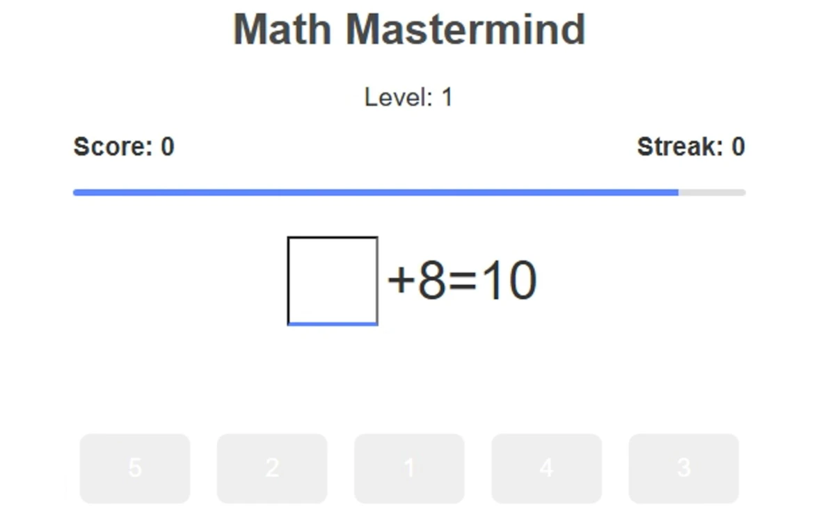 Play Math Mastermind — free online Math game